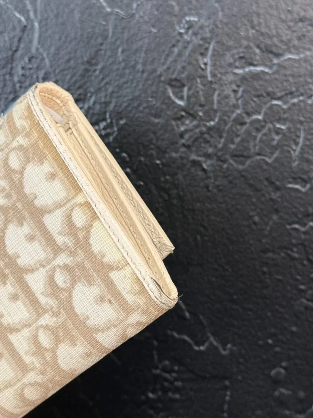 Christian Dior Vintage Diorissimo Floral Embroidered Canvas Continental Wallet